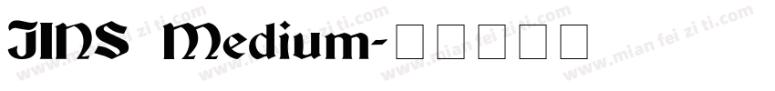 JINS Medium字体转换